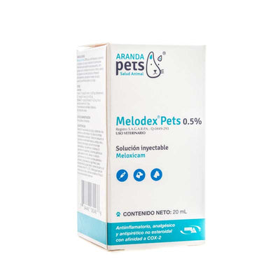 Melodex Pets 0.5% 20 ml - Robles Veterinaria - Aranda