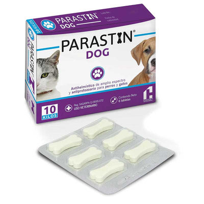 Parastin Dog 10 kg 6 Tabletas - Robles Veterinaria - Chinoin Veterinaria