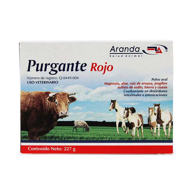 Purgante Rojo 227 g - Robles Veterinaria - Aranda