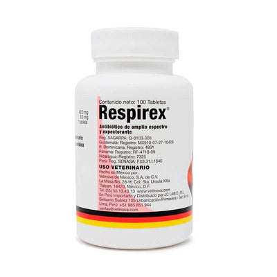 Respirex 100 Tabletas - Robles Veterinaria - Vetinova