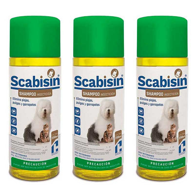 Scabisin Shampoo 250 ml (3 piezas) - Robles Veterinaria