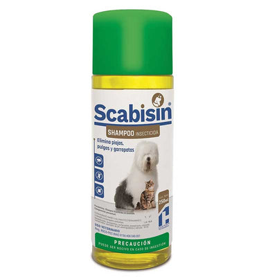 Scabisin Shampoo Insecticida 250 ml - Robles Veterinaria - Chinoin Veterinaria