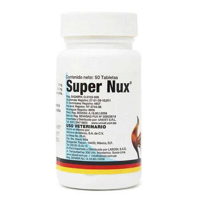 Super Nux 50 Tabletas - Robles Veterinaria - Vetinova