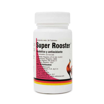 Super Rooster 50 Tabletas - Robles Veterinaria - Vetinova