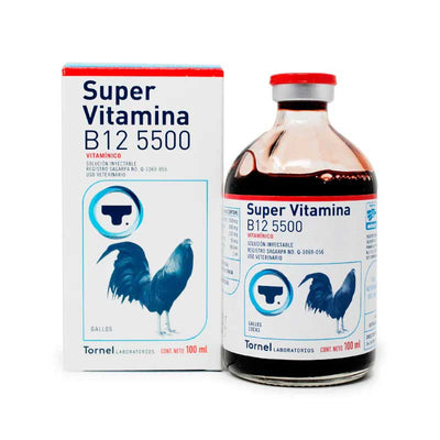 Super Vitamina B12 5500 100 ml - Robles Veterinaria - Tornel