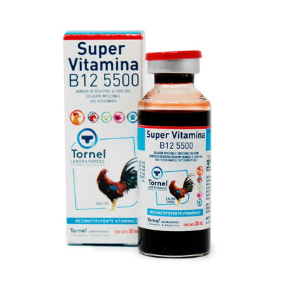 Super Vitamina B12 5500 30 ml - Robles Veterinaria - Tornel