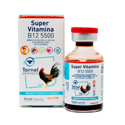 Super Vitamina B12 5500 5 ml - Robles Veterinaria - Tornel