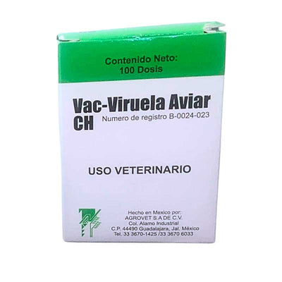 Vac-Viruela Aviar CH 100 Dosis - Robles Veterinaria - Agrovet