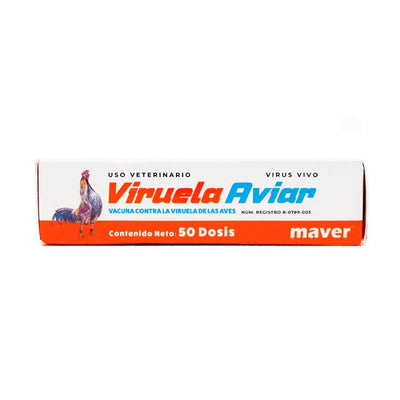 Viruela Aviar 50 Dosis - Robles Veterinaria - Maver