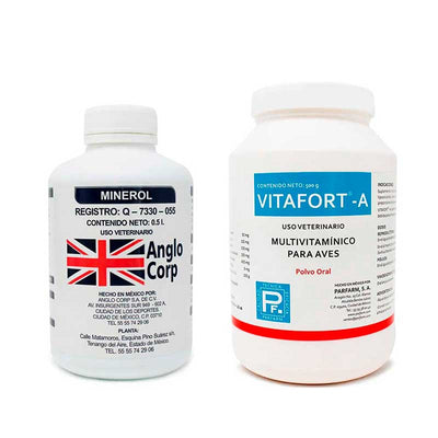 Vitafort A 500 g + Minerol 500 ml  - Robles Veterinaria