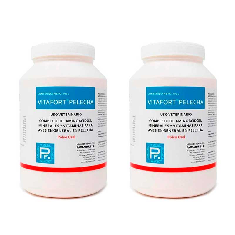 Vitafort Pelecha 500 g (2 piezas) - Robles Veterinaria