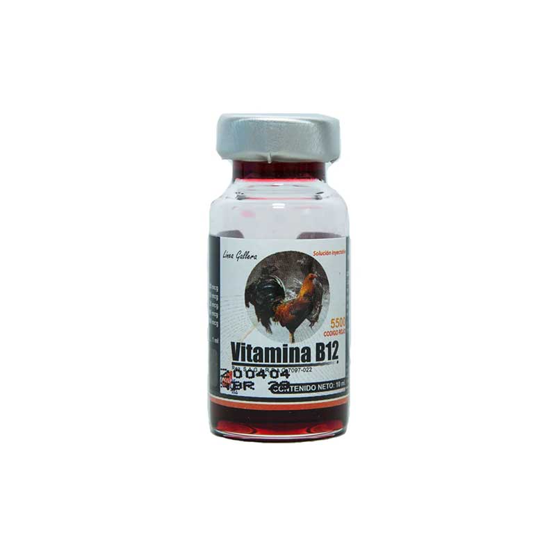 Vitamina B12 5500 Código Rojo 10 ml - Robles Veterinaria - RiverLab