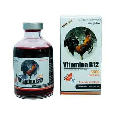 Vitamina B12 5500 Código Rojo 50 ml - Robles Veterinaria - RiverLab