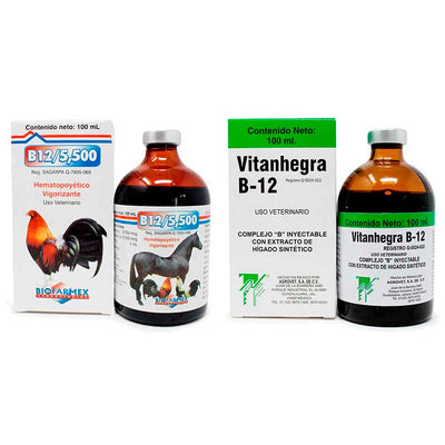 Vitamina B12/5,500 100 ml + Vitanhegra 100 ml - Robles Veterinaria