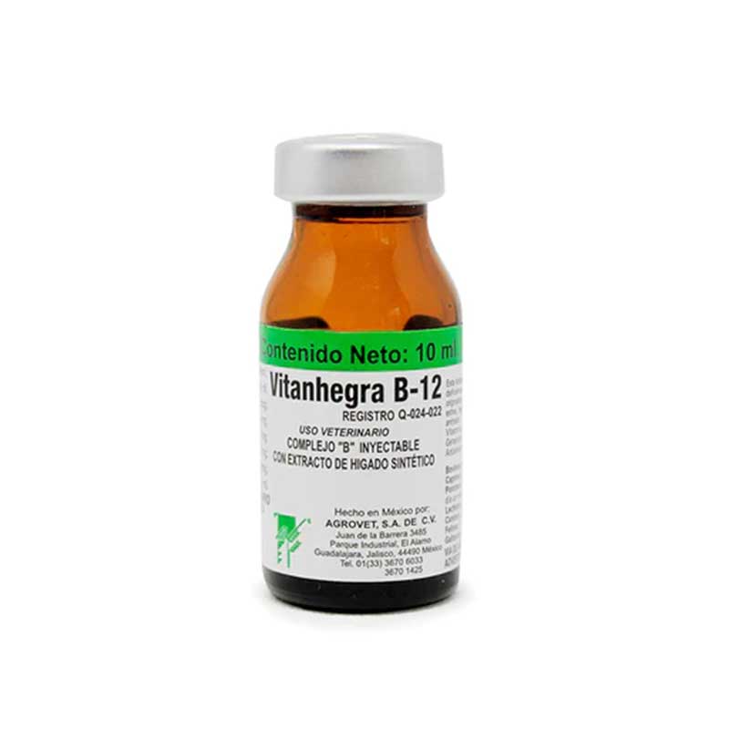 Vitanhegra B-12 10 ml - Robles Veterinaria - Agrovet