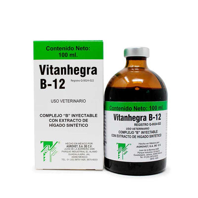 Vitanhegra B-12 100 ml - Robles Veterinaria - Agrovet
