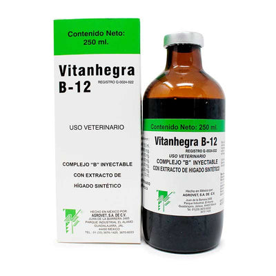Vitanhegra B-12 250 ml - Robles Veterinaria - Agrovet