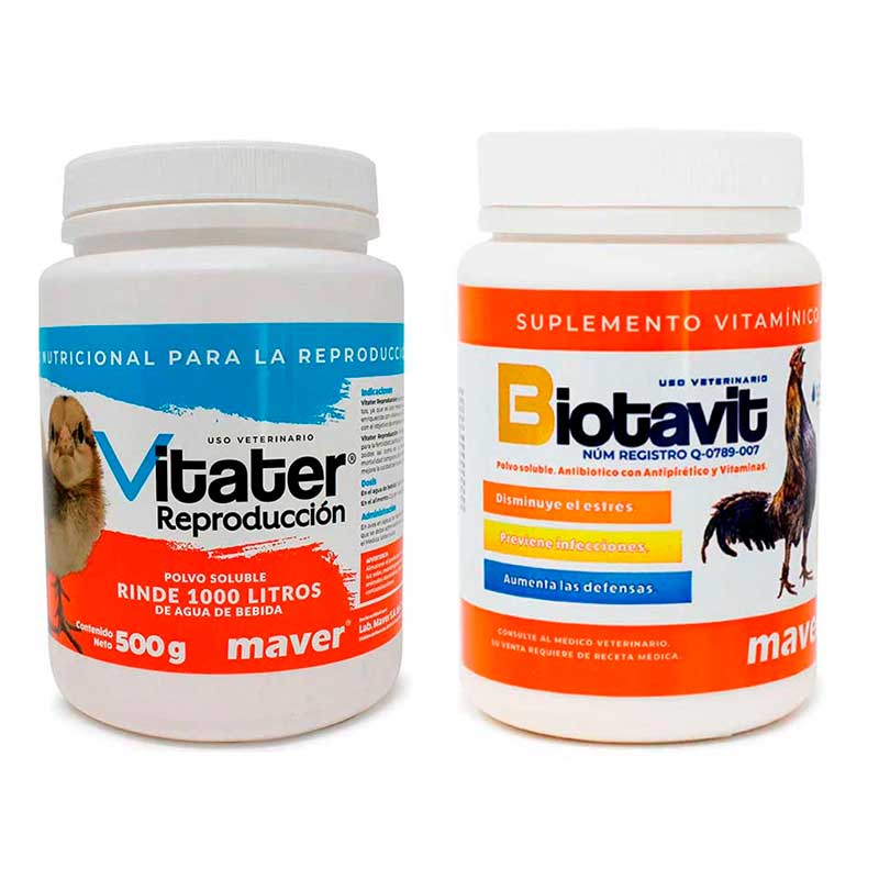 Vitater Reproducción 500 g + Biotavit 500 g - Robles Veterinaria