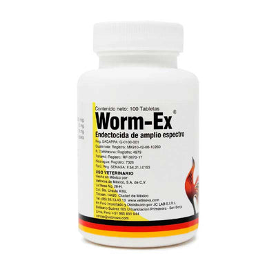 Worm-Ex 100 Tabletas - Robles Veterinaria - Vetinova