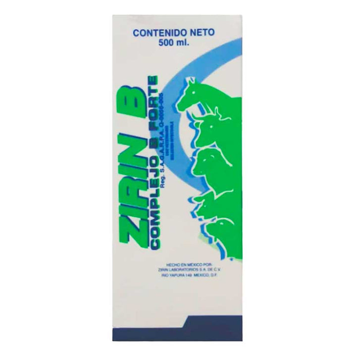 Zirin B Complejo B Forte 500 ml – Robles Veterinaria